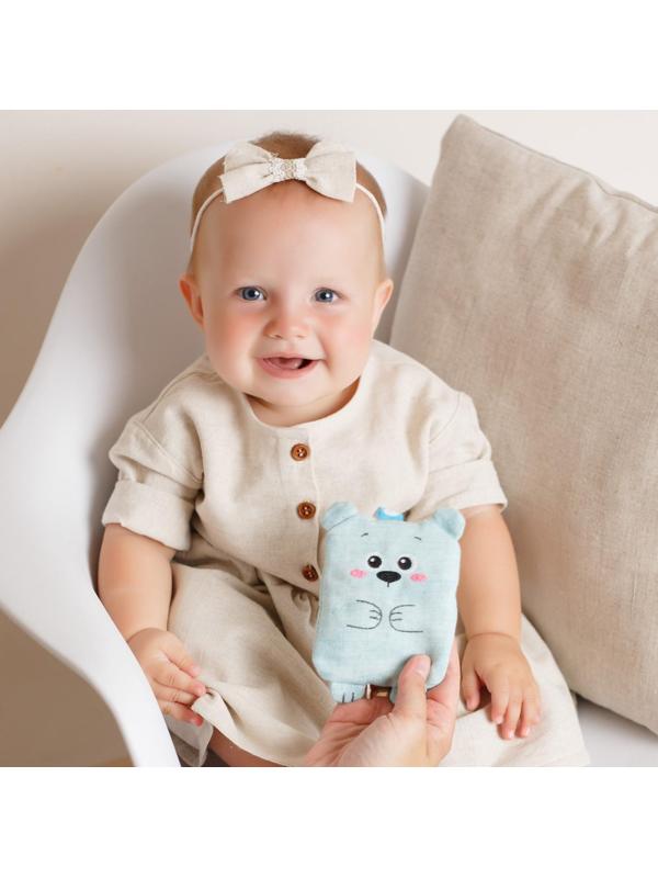 Развивающая игрушка-грелка «Мишка Крошка» с вишнёвыми косточками