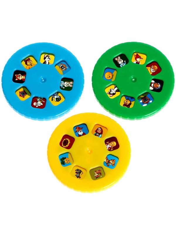 Игровой набор с проектором «Мои любимые сказки», 3 книги, светящиеся наклейки