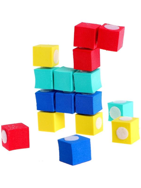 Конструктор «Кубики с липучками», 28 шт.