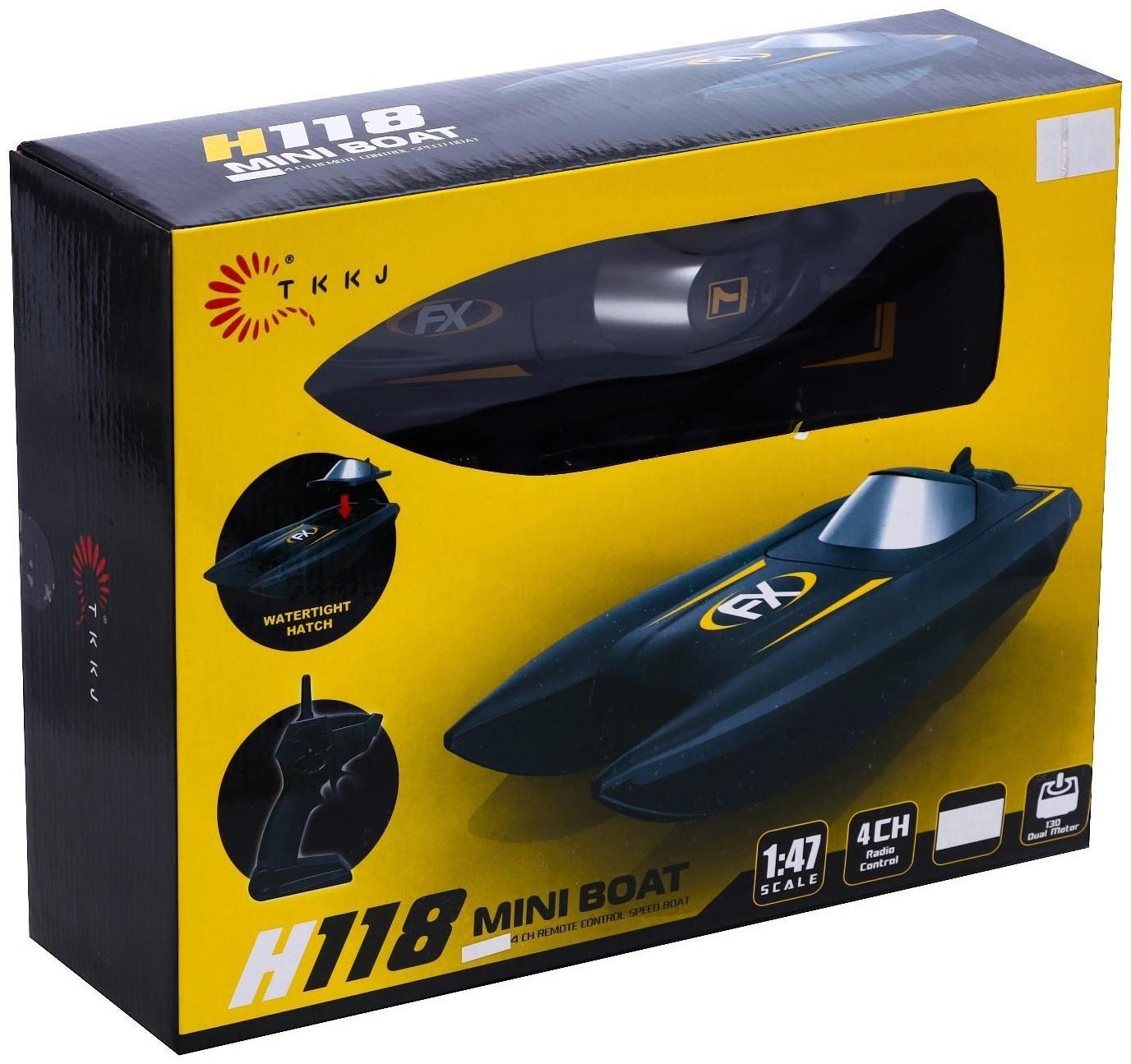 Катер радиоуправляемый H118, работает от аккумулятора