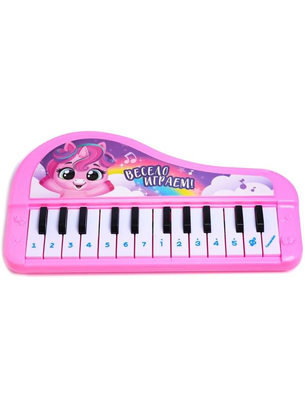 Музыкальное пианино «Чудесные пони», звук, цвет розовый