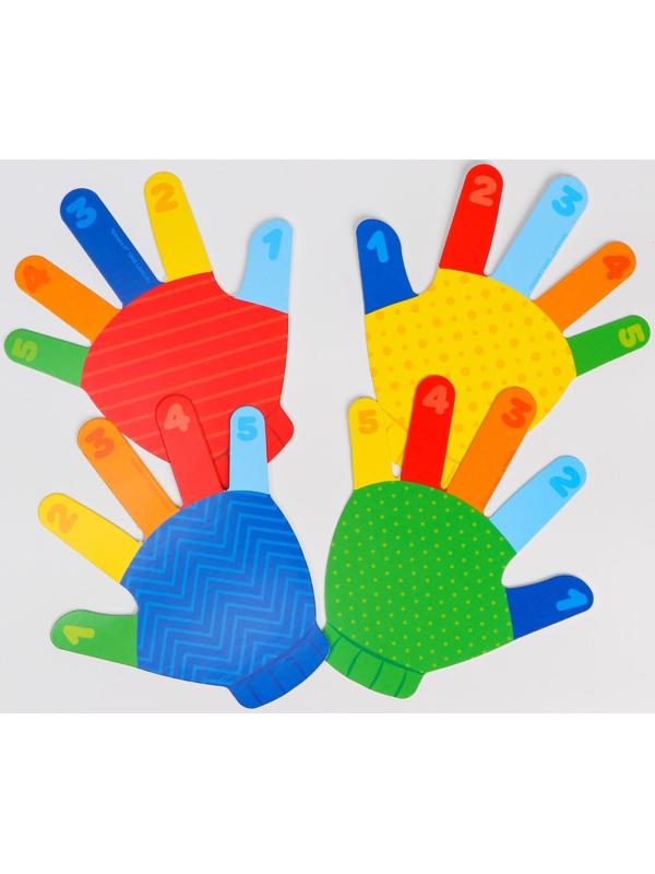 Развивающий игровой набор «Ладошки и ножки» 16 карточек+Задания