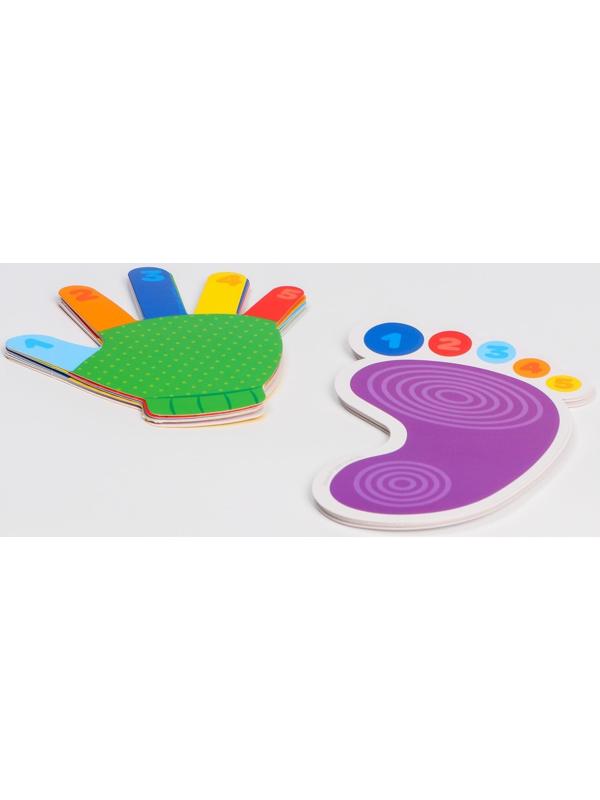 Развивающий игровой набор «Ладошки и ножки» 16 карточек+Задания