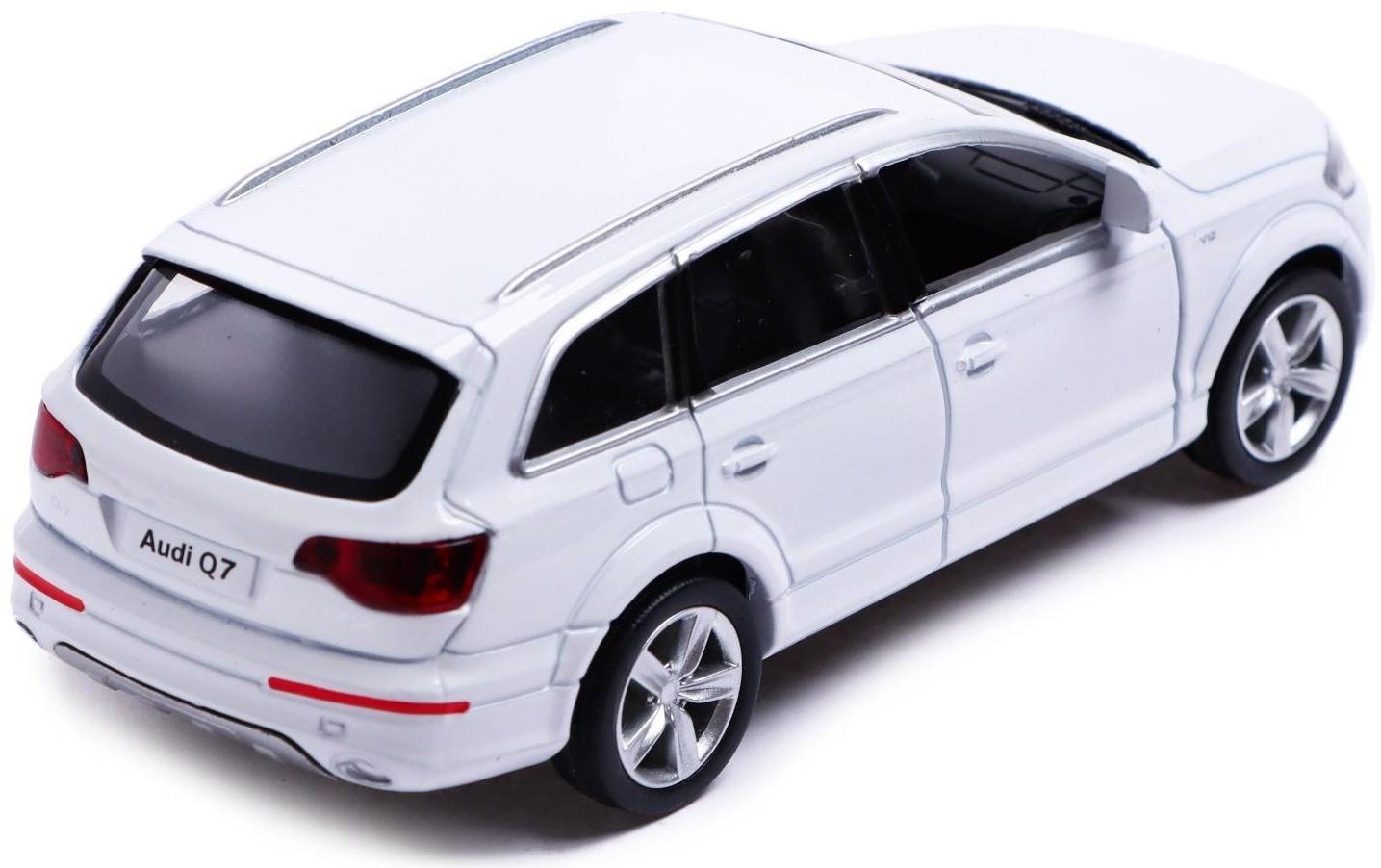 Машина металлическая AUDI Q7 V12, 1:32, инерция, открываются двери, цвет белый