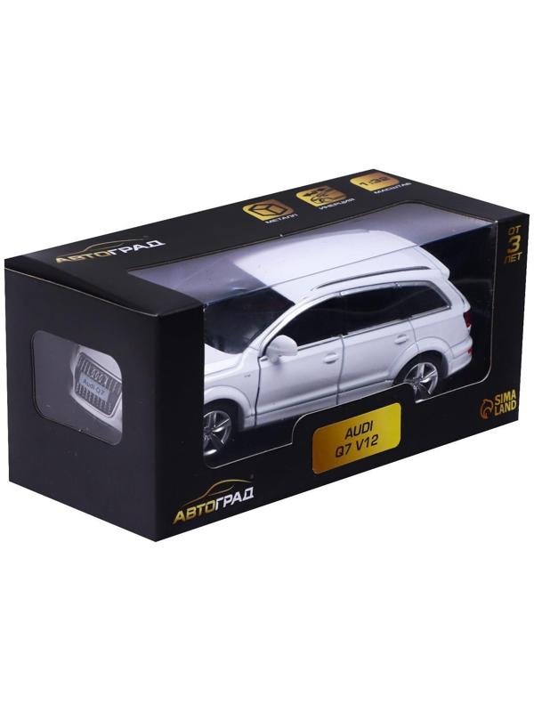 Машина металлическая AUDI Q7 V12, 1:32, инерция, открываются двери, цвет белый