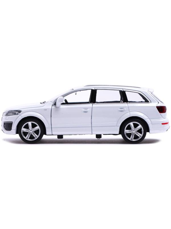 Машина металлическая AUDI Q7 V12, 1:32, инерция, открываются двери, цвет белый