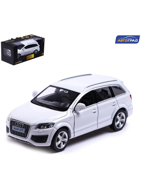 Машина металлическая AUDI Q7 V12, 1:32, инерция, открываются двери, цвет белый