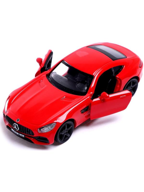 Машина металлическая MERCEDES-AMG GT S, 1:32, открываются двери, инерция, цвет красный