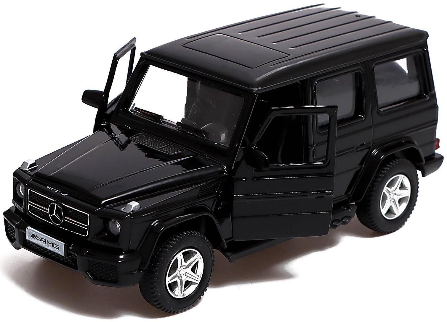 Машина металлическая MERCEDES-BENZ G63 AMG, 1:32, открываются двери, инерция, цвет чёрный