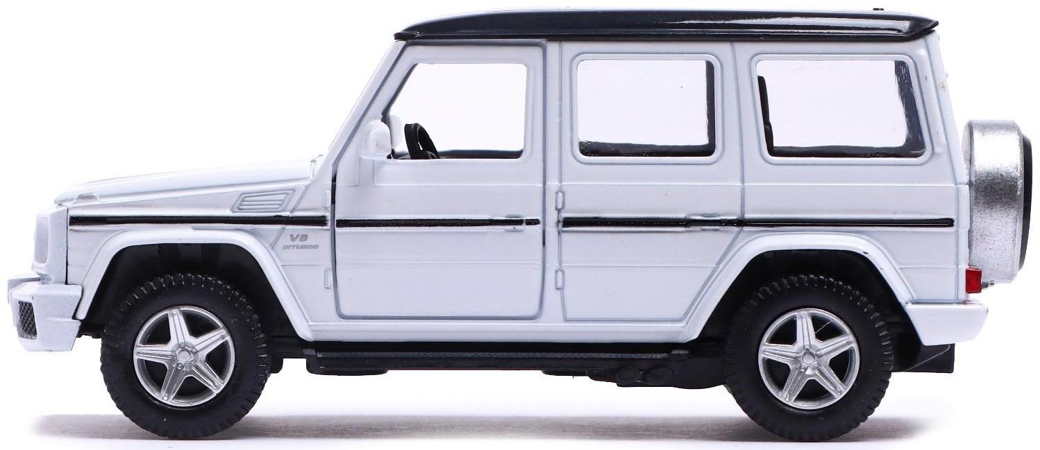 Машина металлическая MERCEDES-BENZ G63 AMG, 1:32, открываются двери, инерция, цвет белый