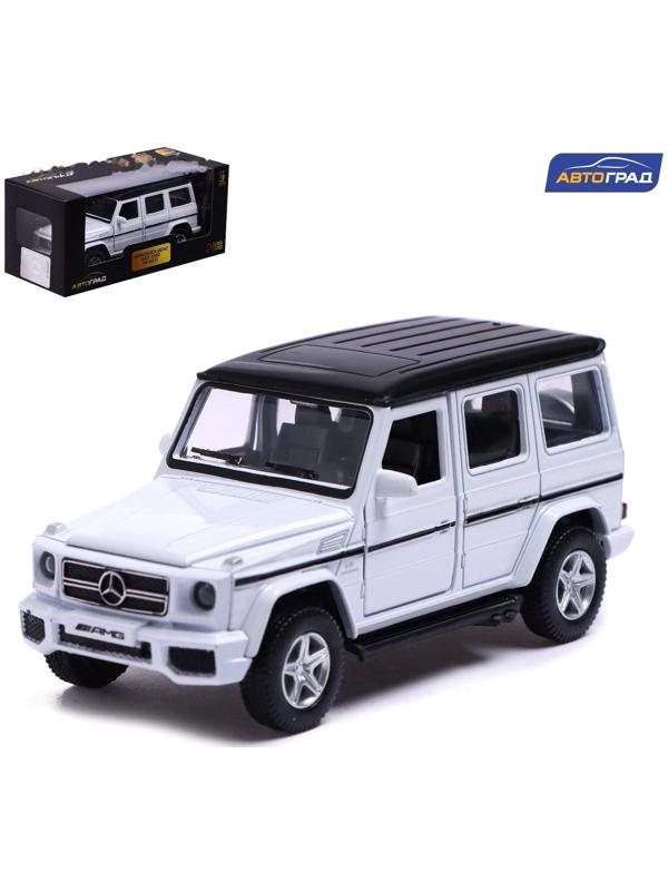 Машина металлическая MERCEDES-BENZ G63 AMG, 1:32, открываются двери, инерция, цвет белый