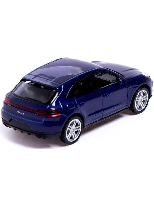 Машина металлическая PORSCHE MACAN S, 1:32, открываются двери, инерция, цвет синий