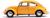 Машина металлическая VOLKSWAGEN BEETLE 1967, 1:32, открываются двери, инерция, цвет жёлтый
