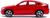 Машина металлическая BMW X6, 1:43, цвет красный
