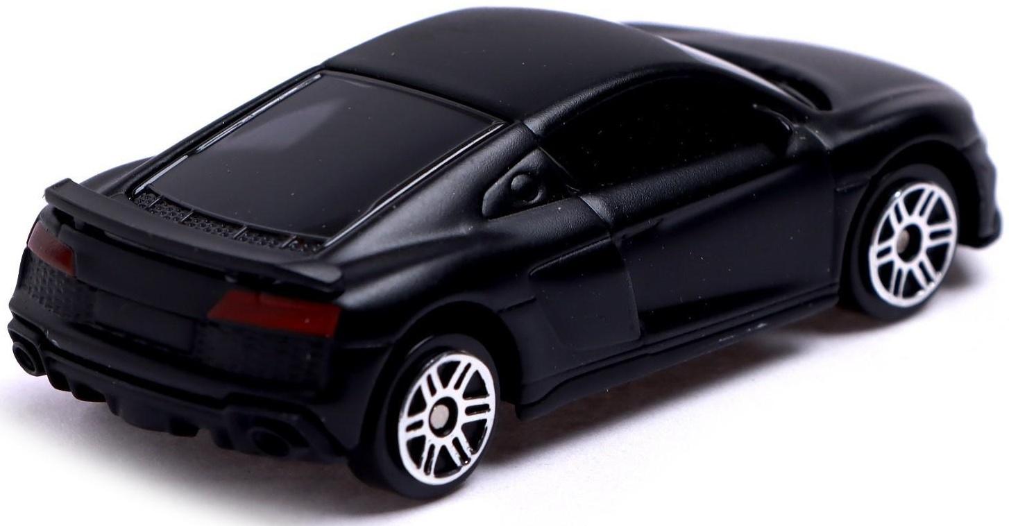 Машина металлическая AUDI R8 COUPE, 1:64, цвет черный матовый