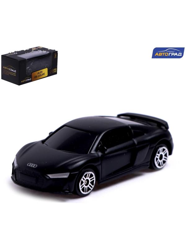 Машина металлическая AUDI R8 COUPE, 1:64, цвет черный матовый