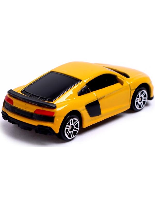 Машина металлическая AUDI R8 COUPE, 1:64, цвет жёлтый