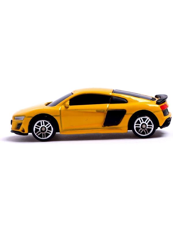 Машина металлическая AUDI R8 COUPE, 1:64, цвет жёлтый