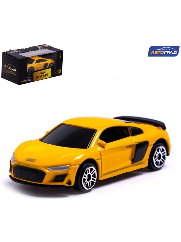 Машина металлическая AUDI R8 COUPE, 1:64, цвет жёлтый