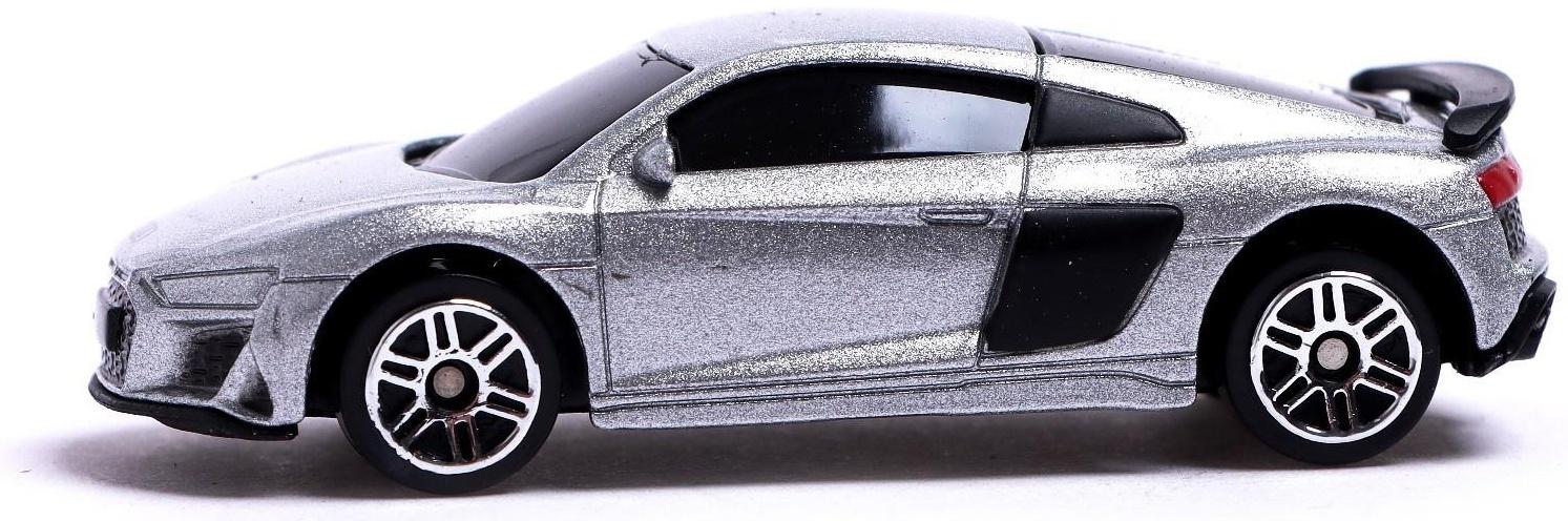 Машина металлическая AUDI R8 COUPE, 1:64, цвет серебро