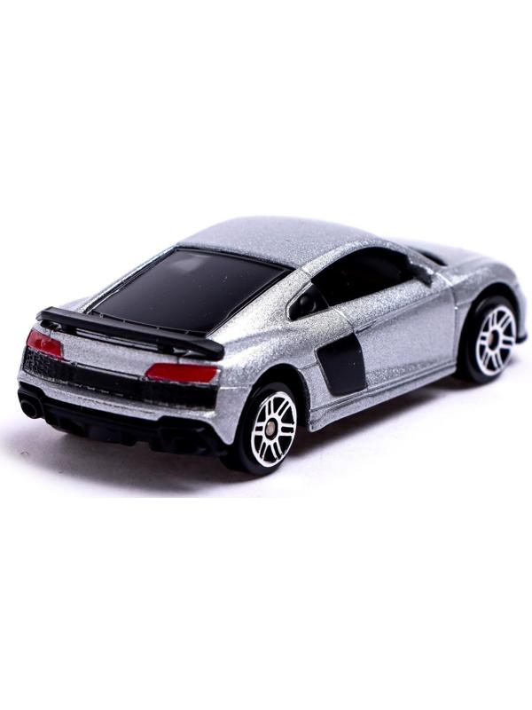 Машина металлическая AUDI R8 COUPE, 1:64, цвет серебро