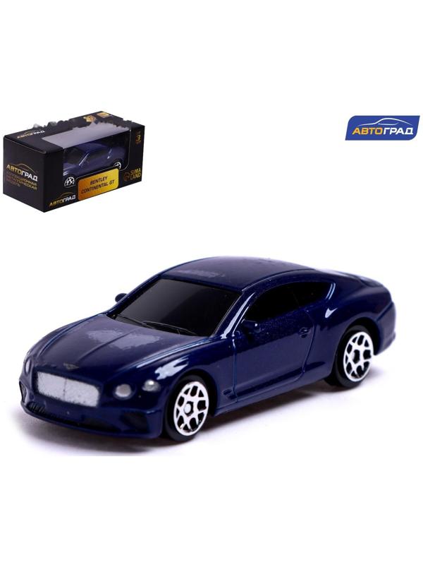 Машина металлическая BENTLEY CONTINENTAL GT, 1:64, цвет синий