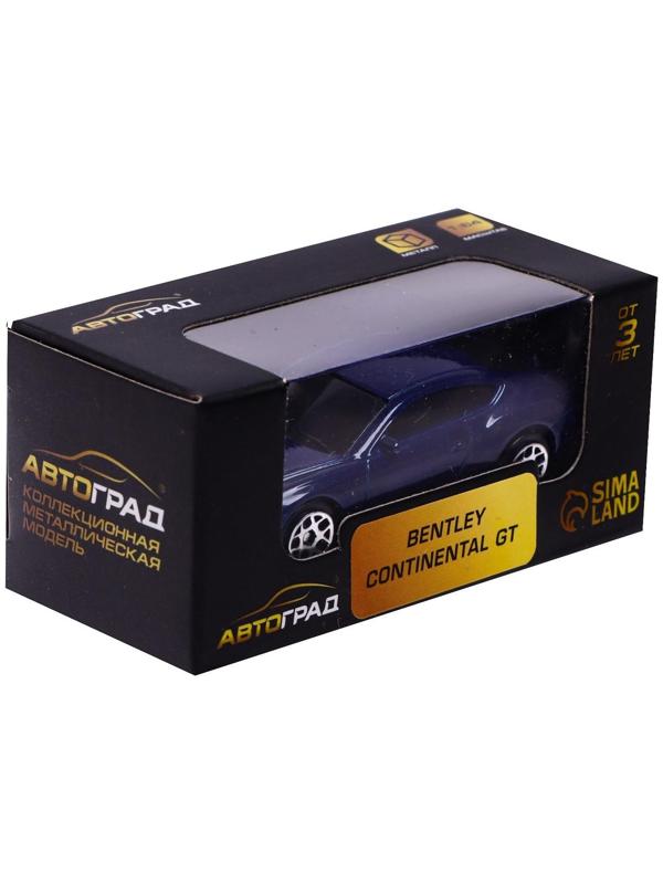 Машина металлическая BENTLEY CONTINENTAL GT, 1:64, цвет синий