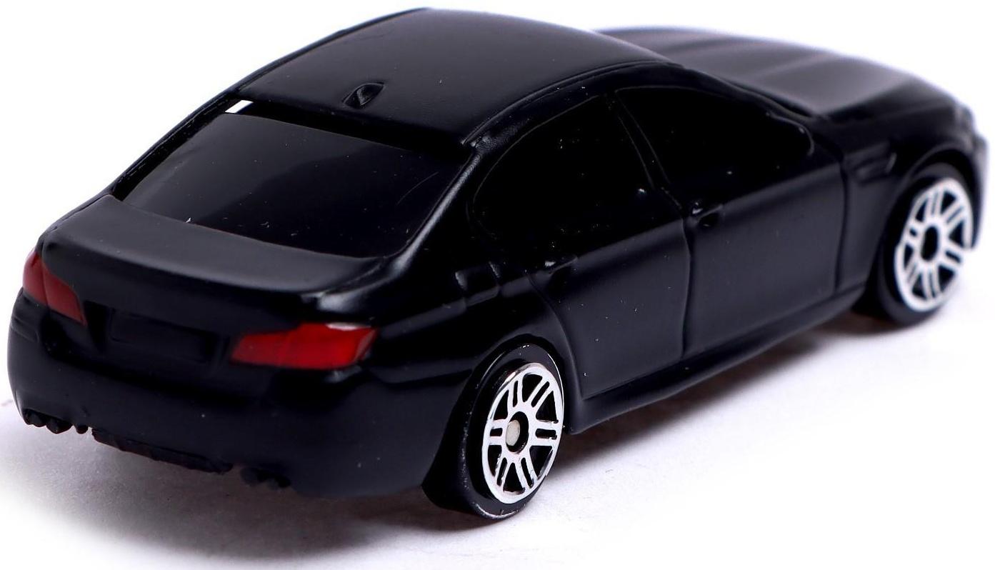 Машина металлическая BMW M5, 1:64, цвет черный матовый
