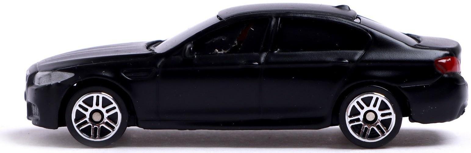 Машина металлическая BMW M5, 1:64, цвет черный матовый