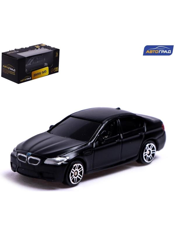 Машина металлическая BMW M5, 1:64, цвет черный матовый