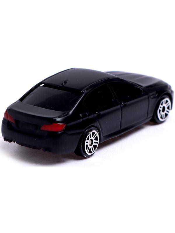Машина металлическая BMW M5, 1:64, цвет черный матовый