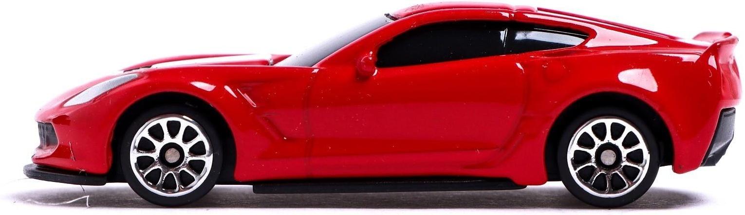 Машина металлическая CHEVROLET CORVETTE GRAND SPORT, 1:64, цвет красный