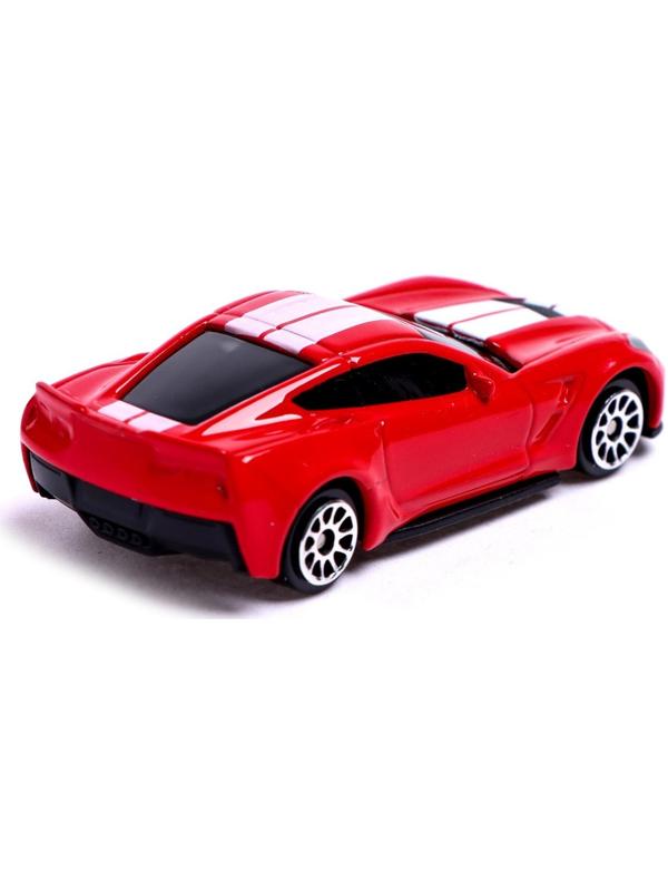 Машина металлическая CHEVROLET CORVETTE GRAND SPORT, 1:64, цвет красный