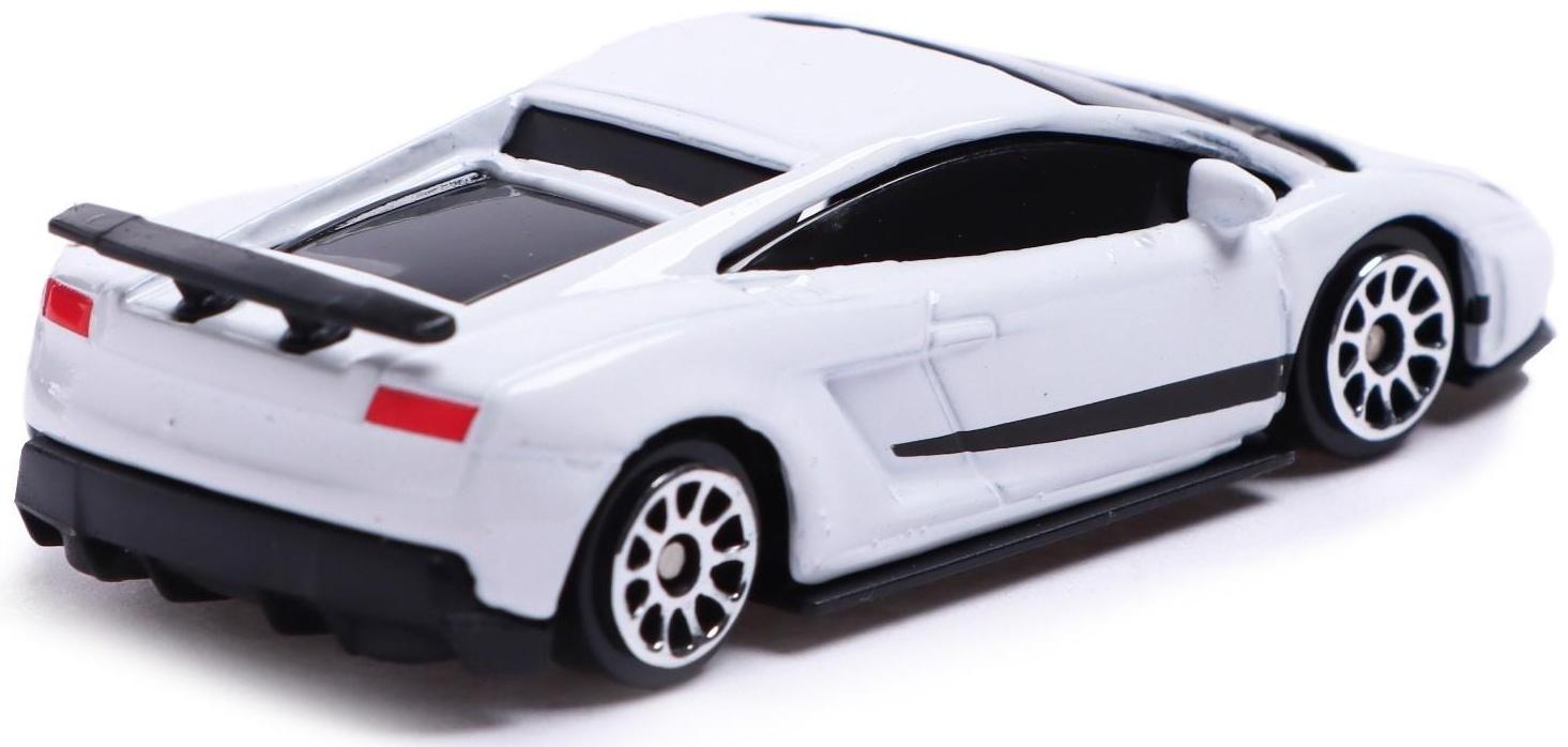 Машина металлическая LAMBORGHINI GALLARDO LP 570-4 SUPERLEGGERA,1:64, цвет белый