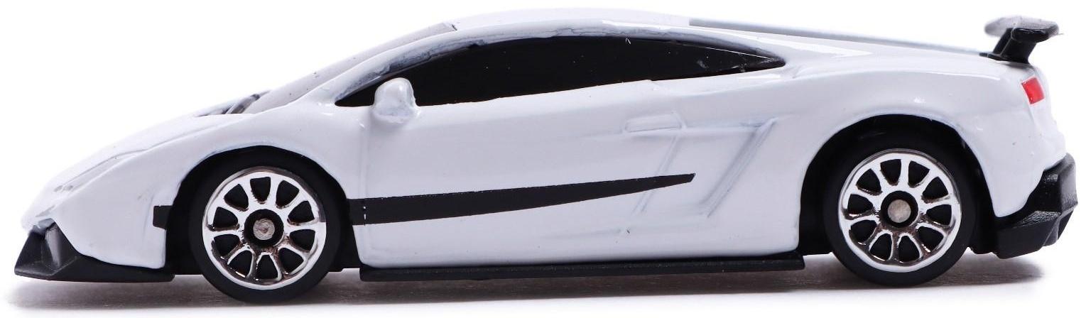 Машина металлическая LAMBORGHINI GALLARDO LP 570-4 SUPERLEGGERA,1:64, цвет белый