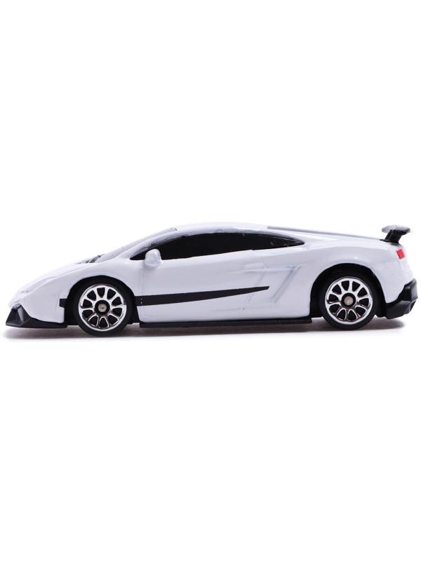 Машина металлическая LAMBORGHINI GALLARDO LP 570-4 SUPERLEGGERA,1:64, цвет белый