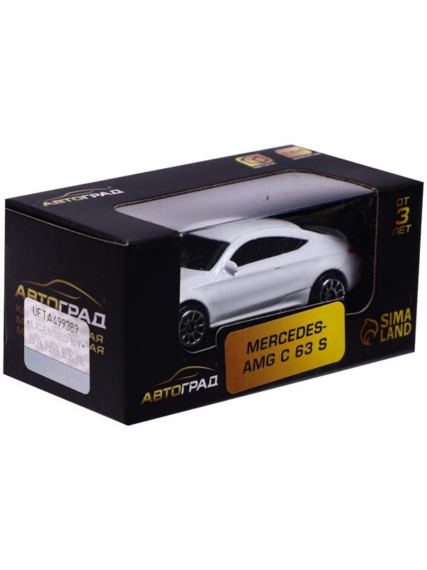 Машина металлическая MERCEDES-AMG C63 S COUPE, 1:64, цвет белый