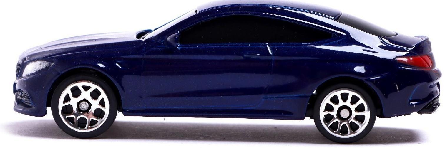 Машина металлическая MERCEDES-AMG C63 S COUPE, 1:64, цвет синий