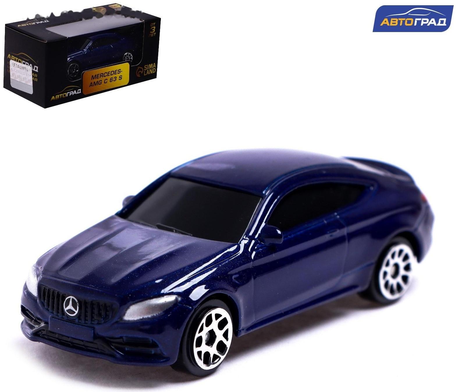 Машина металлическая MERCEDES-AMG C63 S COUPE, 1:64, цвет синий
