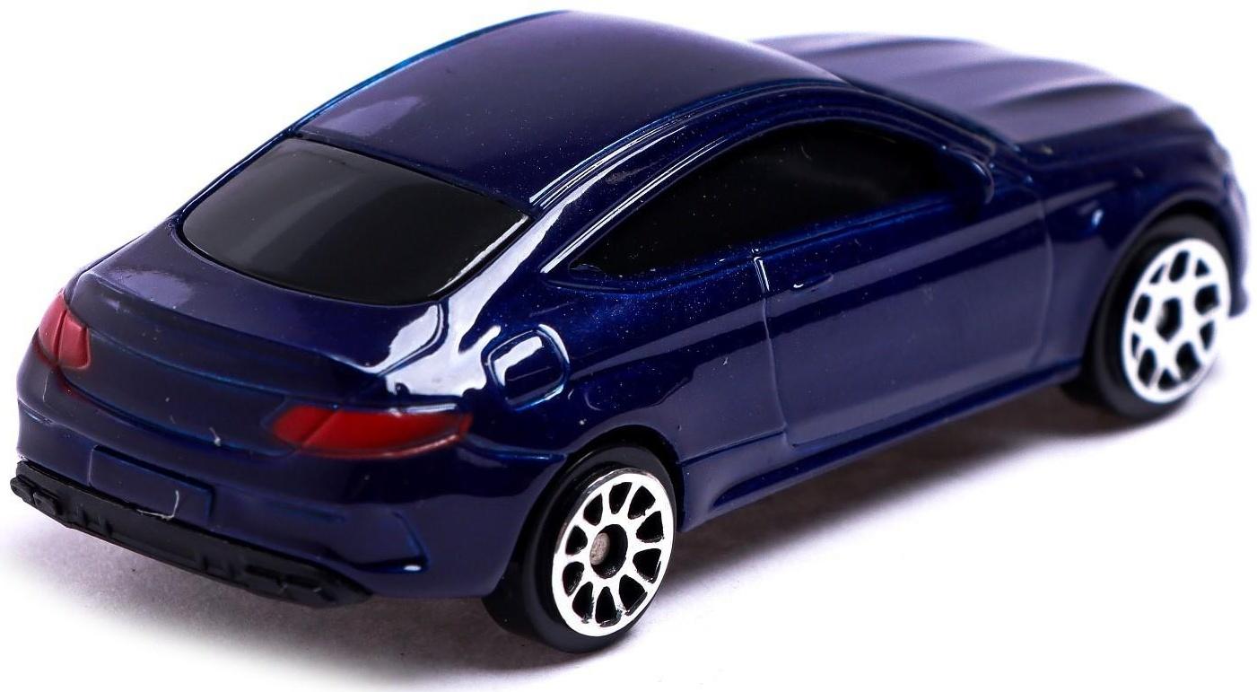 Машина металлическая MERCEDES-AMG C63 S COUPE, 1:64, цвет синий