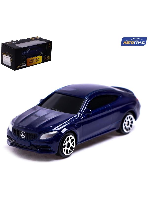 Машина металлическая MERCEDES-AMG C63 S COUPE, 1:64, цвет синий