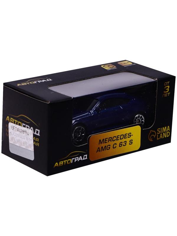 Машина металлическая MERCEDES-AMG C63 S COUPE, 1:64, цвет синий