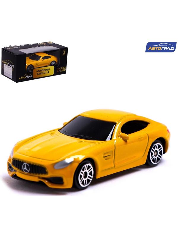 Машина металлическая MERCEDES-AMG GT S, 1:64, цвет жёлтый