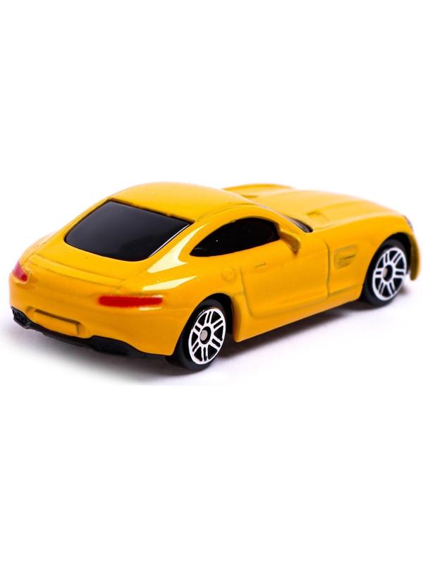 Машина металлическая MERCEDES-AMG GT S, 1:64, цвет жёлтый