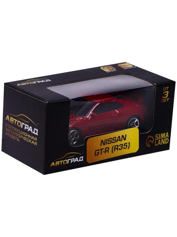 Машина металлическая NISSAN GT-R (R35), 1:64, цвет красный