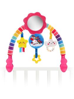 Дуга развивающая «Единорожка», 4 игрушки, на прищепке, 30 - 43 см