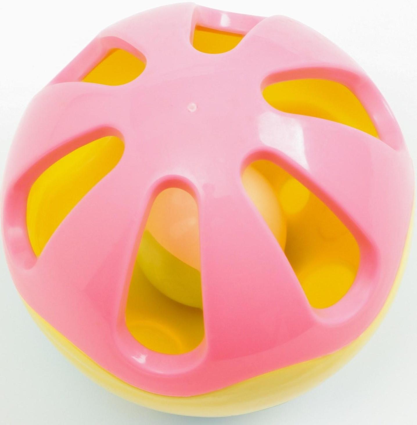 Погремушка «Шар 3 цвета», 8см