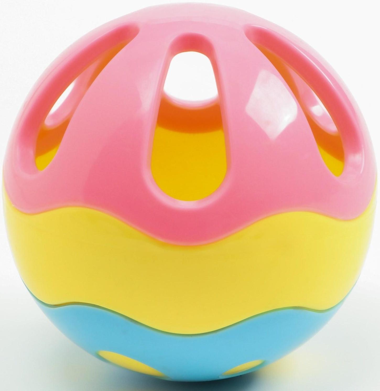 Погремушка «Шар 3 цвета», 8см