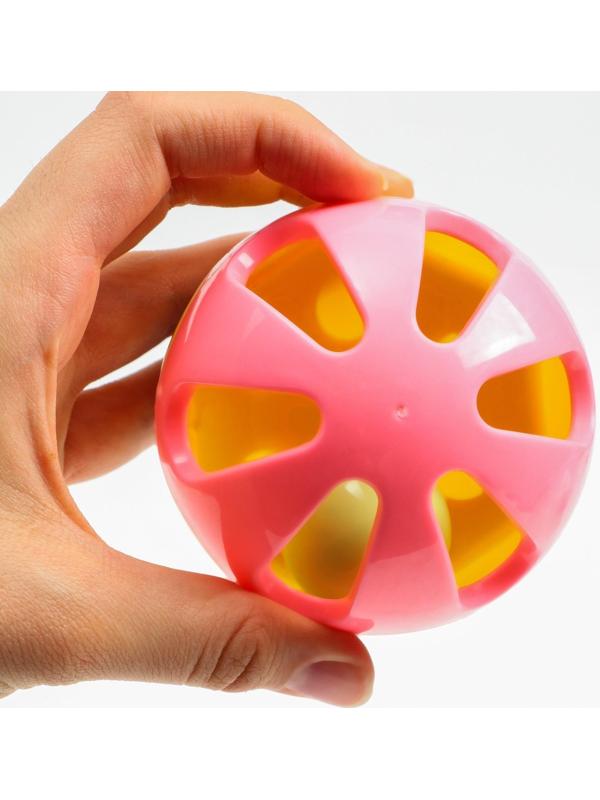 Погремушка «Шар 3 цвета», 8см