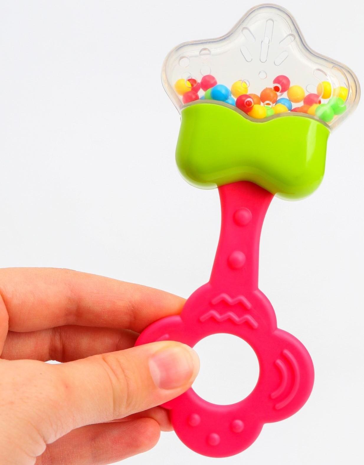 Погремушка «Сладости: звезда» с прорезывателем